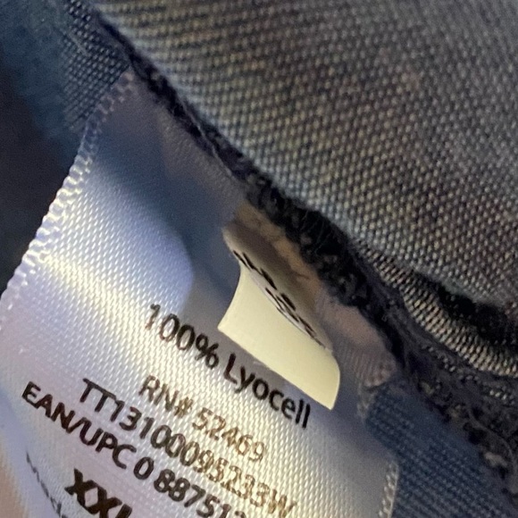 NWT XXL Chambray Peasant Blouse Cottagecore Boho Style - Picture 5 of 5